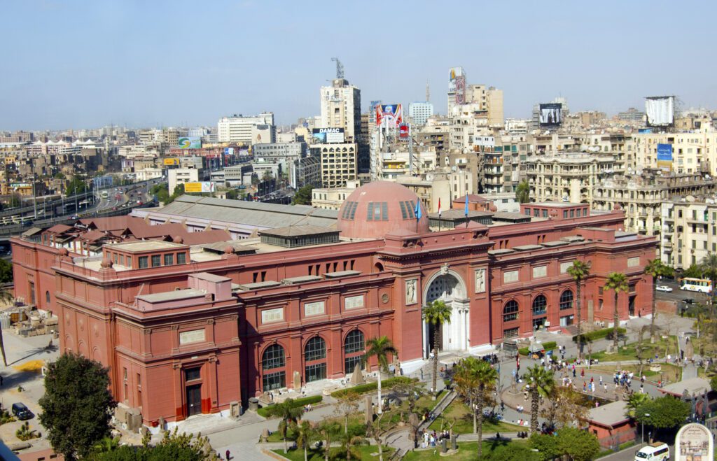 a photo showing the Egyptian Museum in Cairo