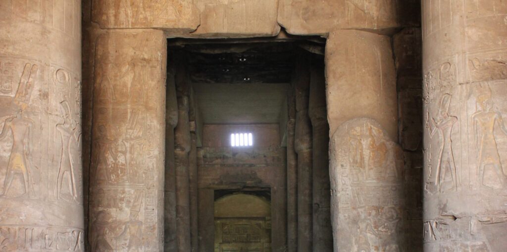 Dendera temple entrance