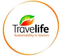 a photo showing the Travelife Logo